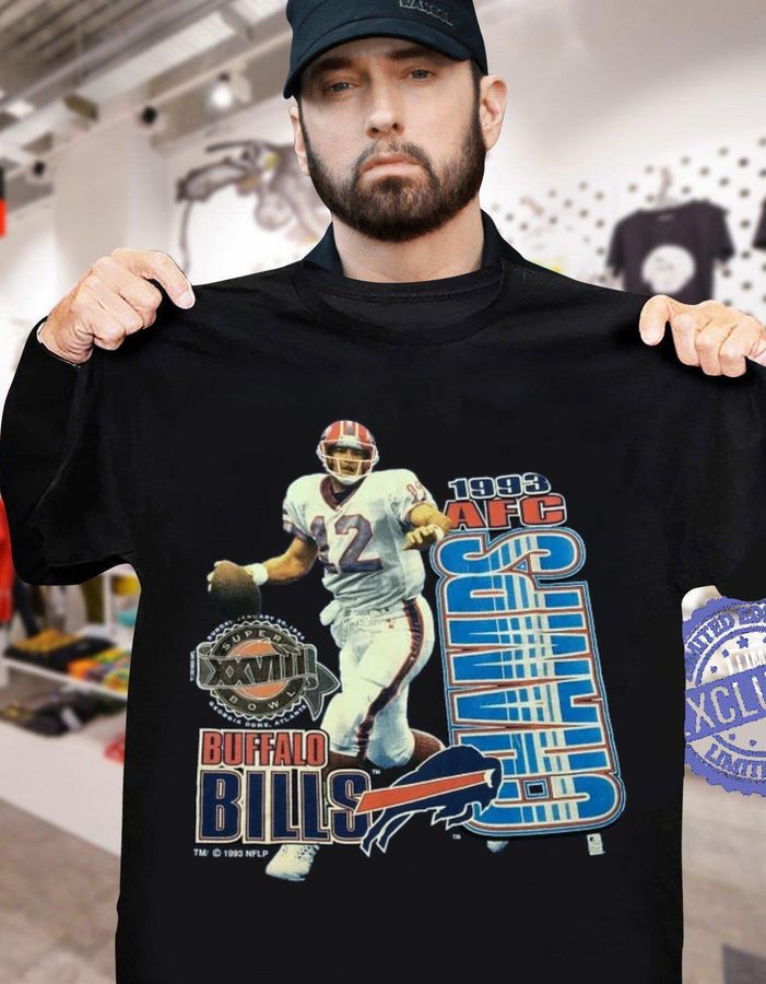 1993 AFC Super Bowl XXVII Jim Kelly Buffalo Bills NFL Salem Shirt