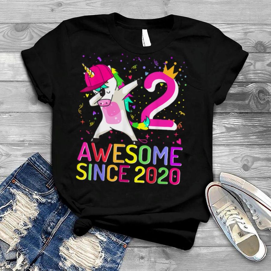 2 Years Old Unicorn Dabbing 2nd Birthday Girl Unicorn Party T Shirt, hoodie