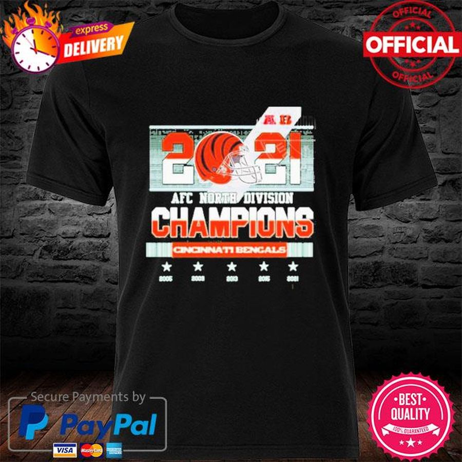 2021 2022 Cincinnati Bengals AFC North Division Champions Shirt