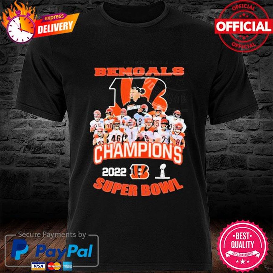 2022 Coach Cincinnati Bengals Champions 2022 Super Bowl Shirt