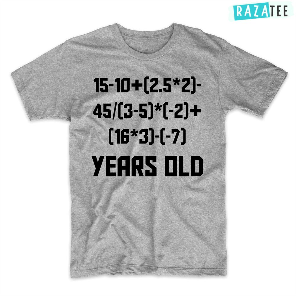 20th Birthday Shirt, 20 Years Old Algebra Equation, Funny 20th Birthday Math T-Shirt, Happy 20th Birthday To My Son