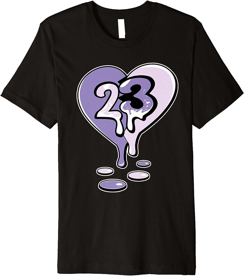 23 Drip Heart Pure Violet 11s Matching Premium