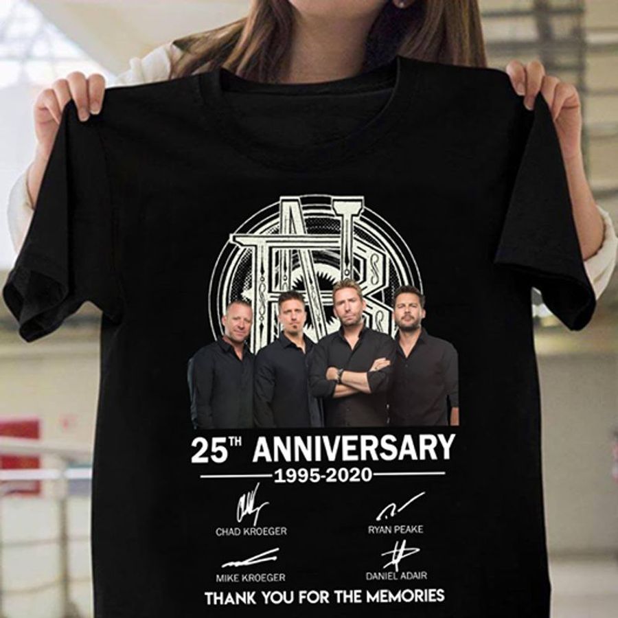 25th Anniversary 1995 2020 Signature Thank You For The Memories T Shirt Black A4 696z4 All Sizes
