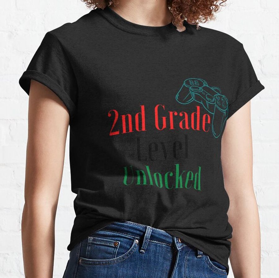 2nd grade level unlocked t shirt Classic T-Shirt