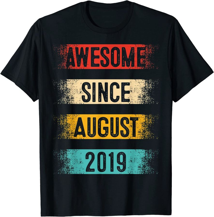 3 Year Old Awesome Since August 2019 3rd Birthday_1