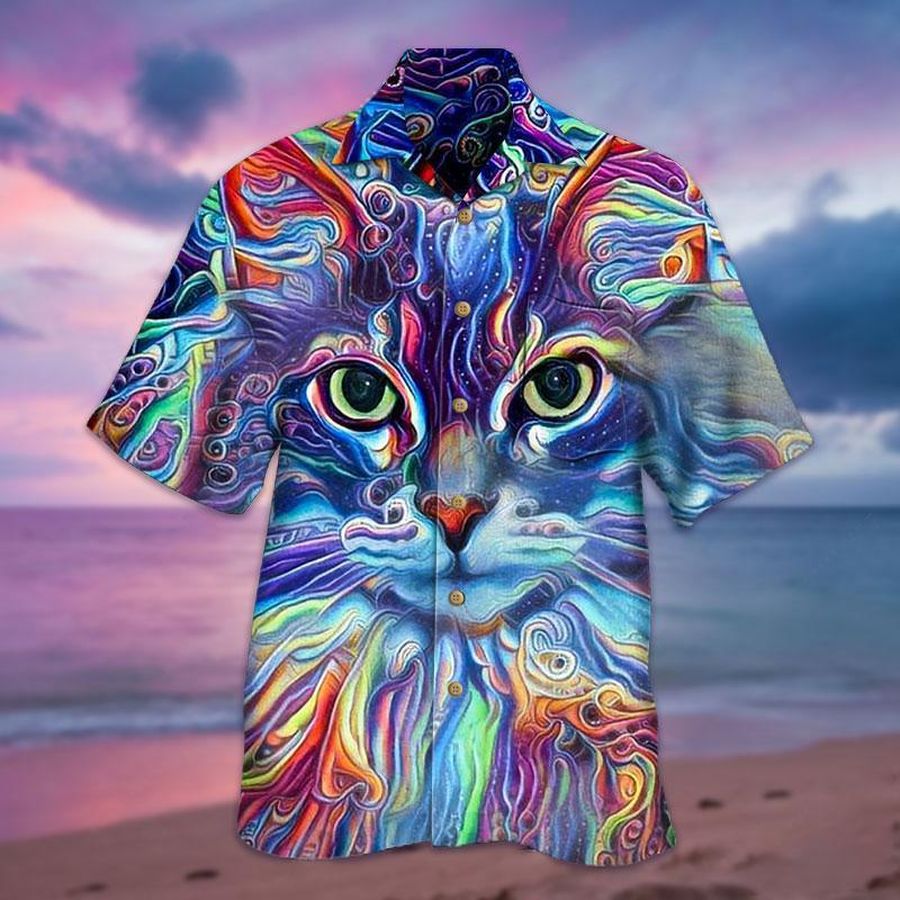 3D Cat Hawaiian Shirt
