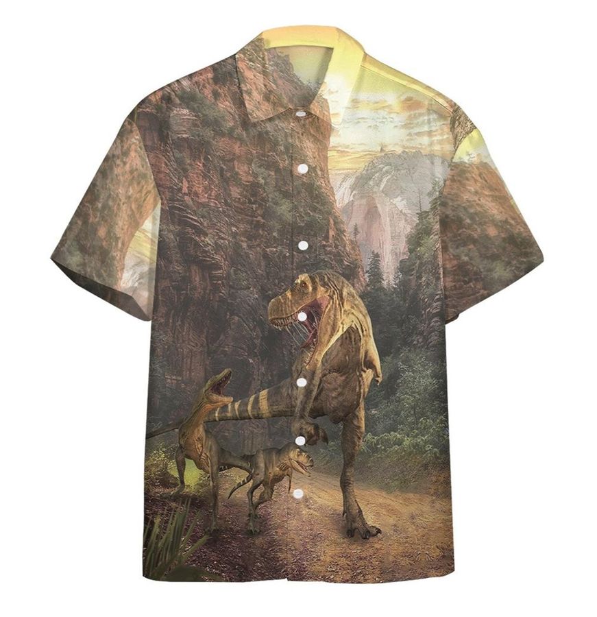 3d Dinosaurs Park Hawaii Custom Short Sleeve Shirts