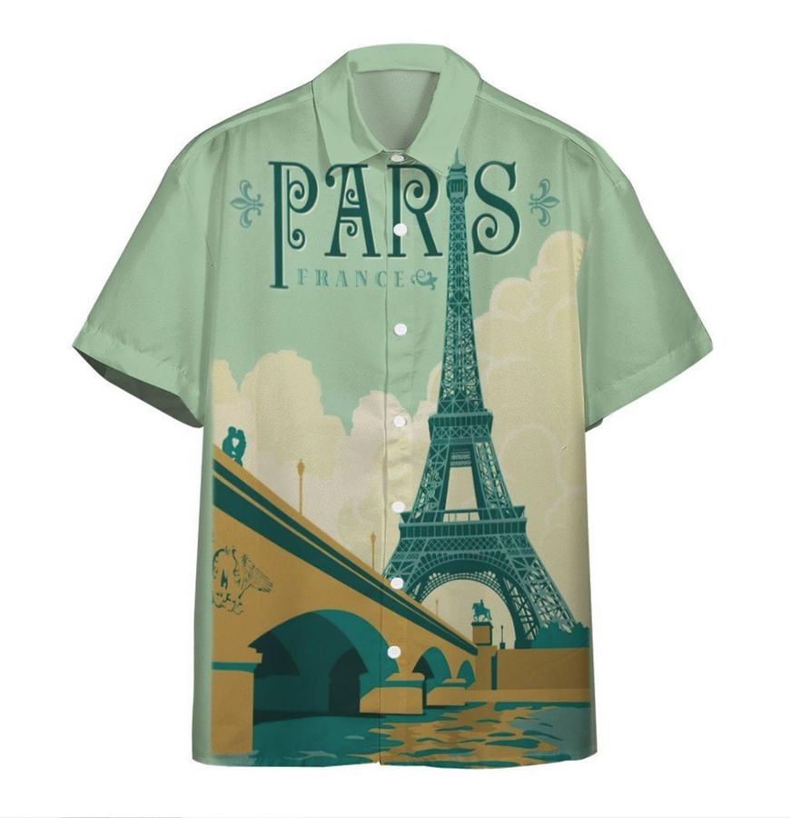 3d Paris France Custom Hawaiian Shirt