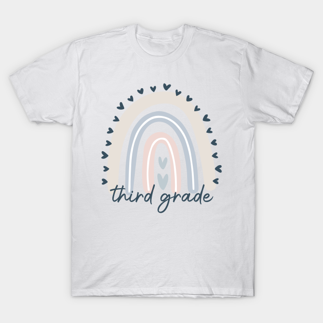 3rd Grade with Rainbow Design T Shirt T-shirt, Hoodie, SweatShirt, Long Sleeve