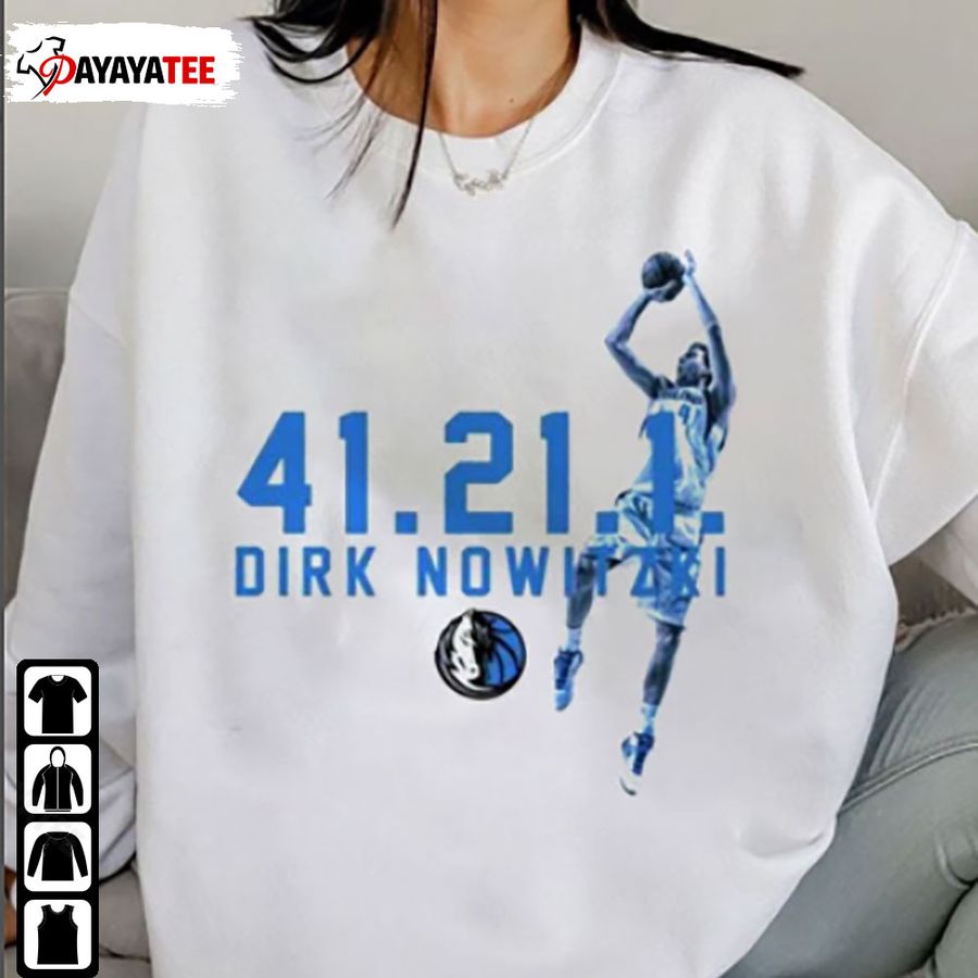 41.21.1 Shirt Dirk Nowitzki Dallas Mavericks Last Home Game