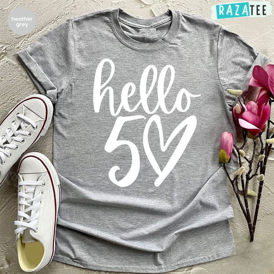 50th Birthday Shirt, Hello 50 TShirt, Fifty Years Old Gift,50th birthday wife gift ideas