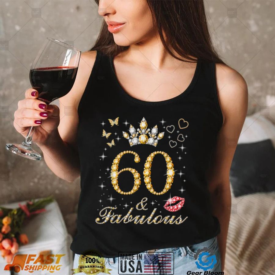60 Years Old Gifts 60 and Fabulous Since 1962 60th Birthday T Shirt