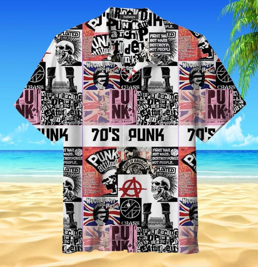 70s Punk Rock Hawaiian Shirt