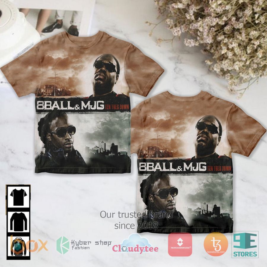 8Ball & Mjg Ten Toes Down Album 3D T-Shirt – LIMITED EDITION
