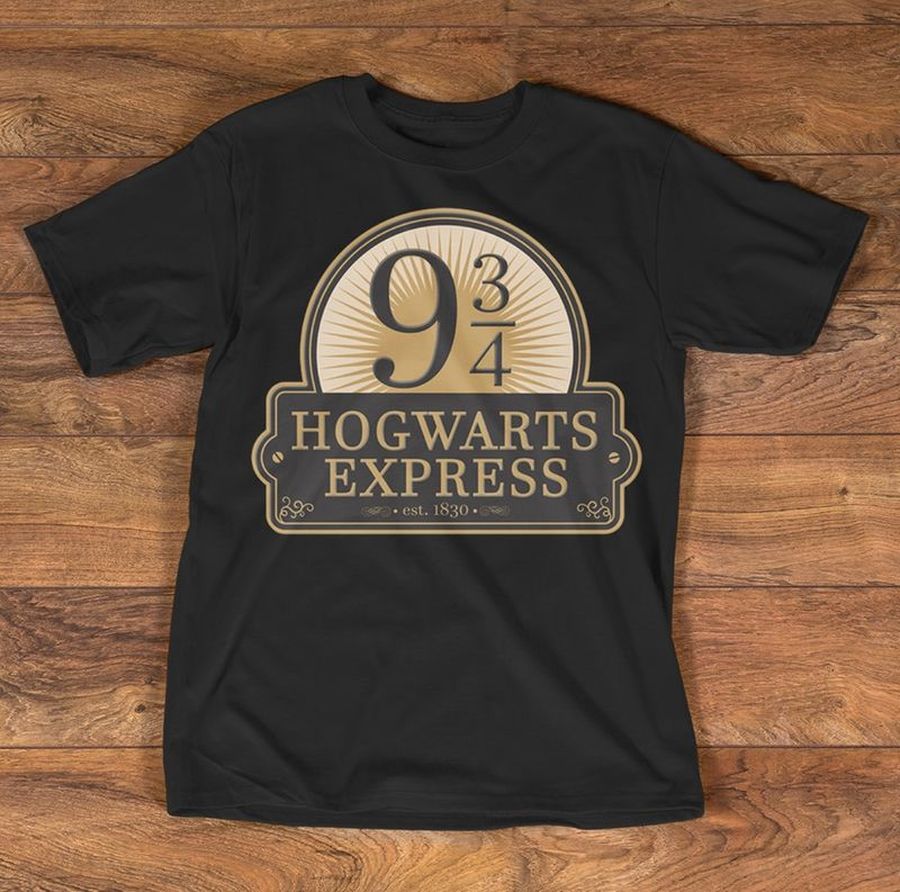 9 34 Hogwarts Express Est 1830 T Shirt Black A5 Urrld Plus Size
