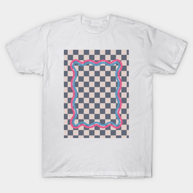 90s Checkerboard Blue Denim T-shirt, Hoodie, SweatShirt, Long Sleeve