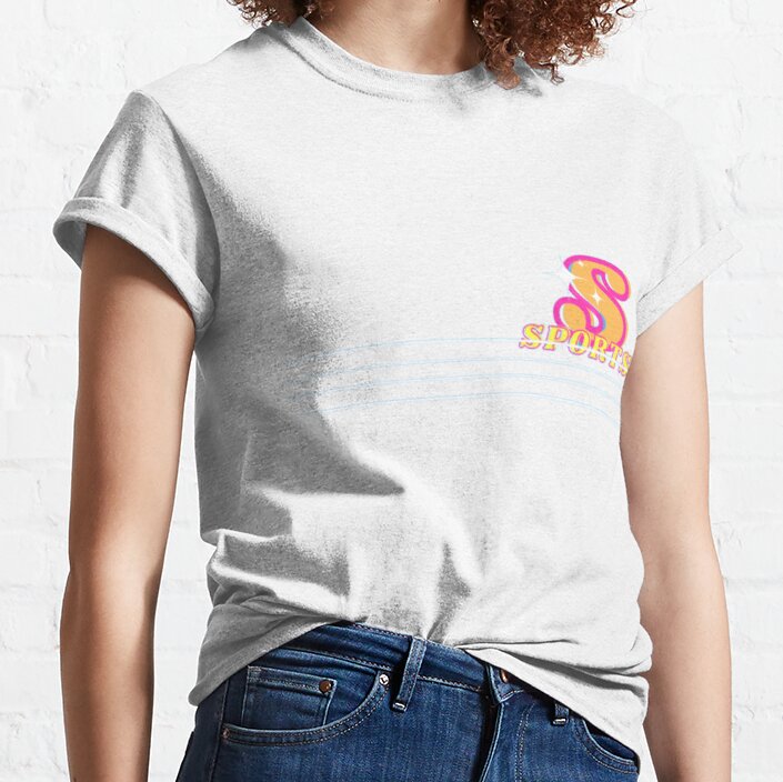A design that expresses an attractive sporty spirit Chef Driving to the basket Sticker Classic T-Shirt