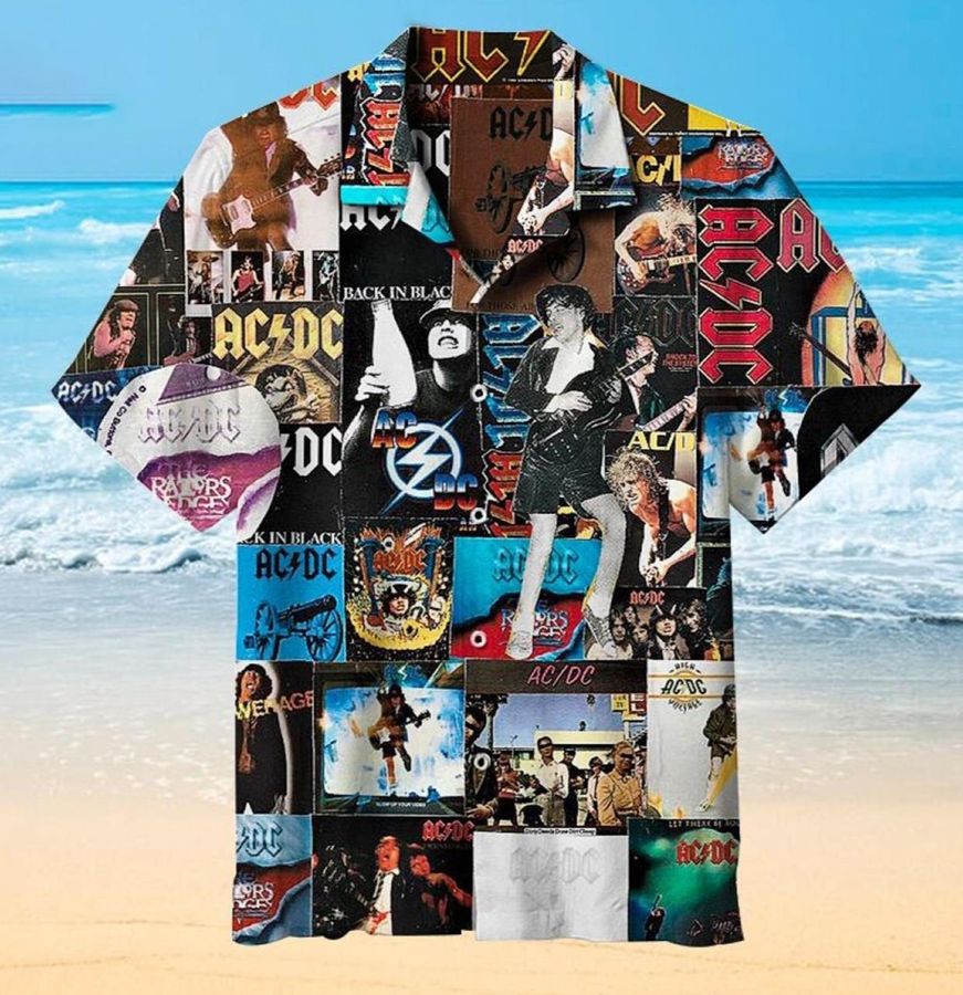 Ac Dc Collage Hawaiian Shirt