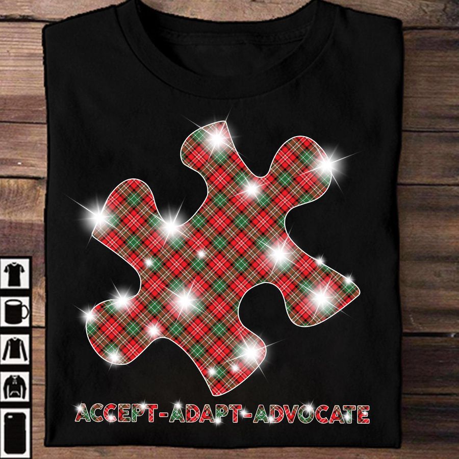 Accept adapt advocate – Autism awareness, gift for autistic people