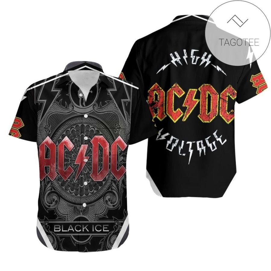 Acdc Black Ice Tour Authentic Hawaiian Shirt 2022