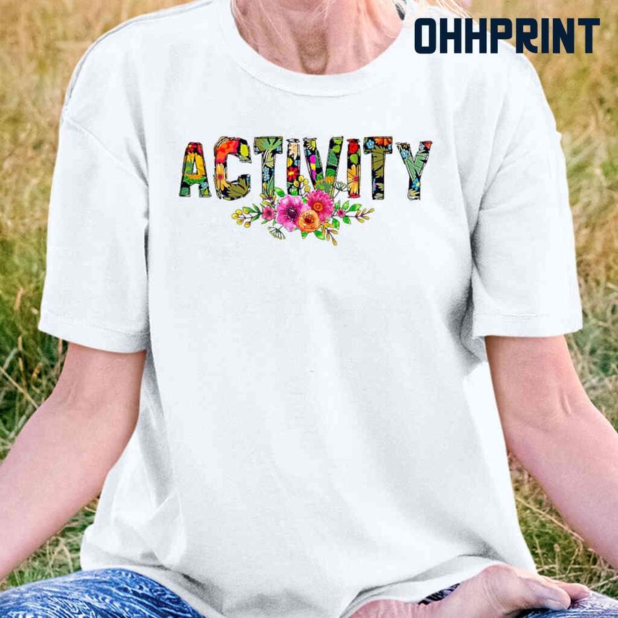 Activity Flower Tshirts White
