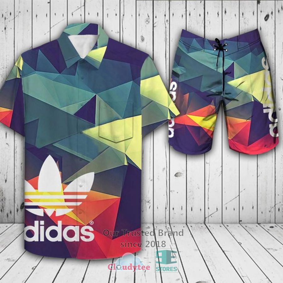 Adidas Multicolor Hawaiian Shirt, Short – LIMITED EDITION