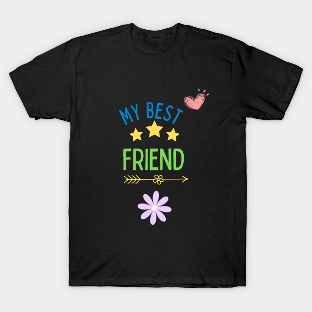 Adorable Colorful  My Best Friend Bff T-shirt, Hoodie, SweatShirt, Long Sleeve