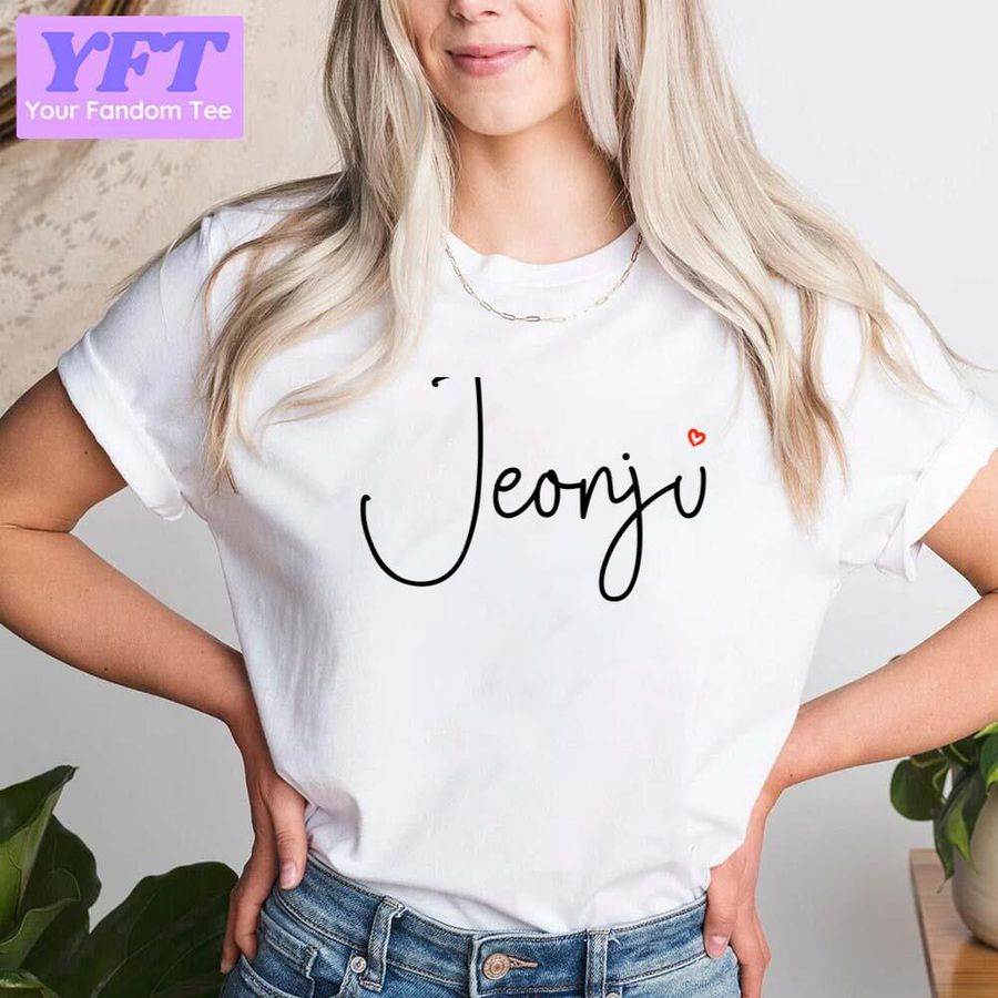 Aesthetic Name Text Jeonju Unisex T-Shirt
