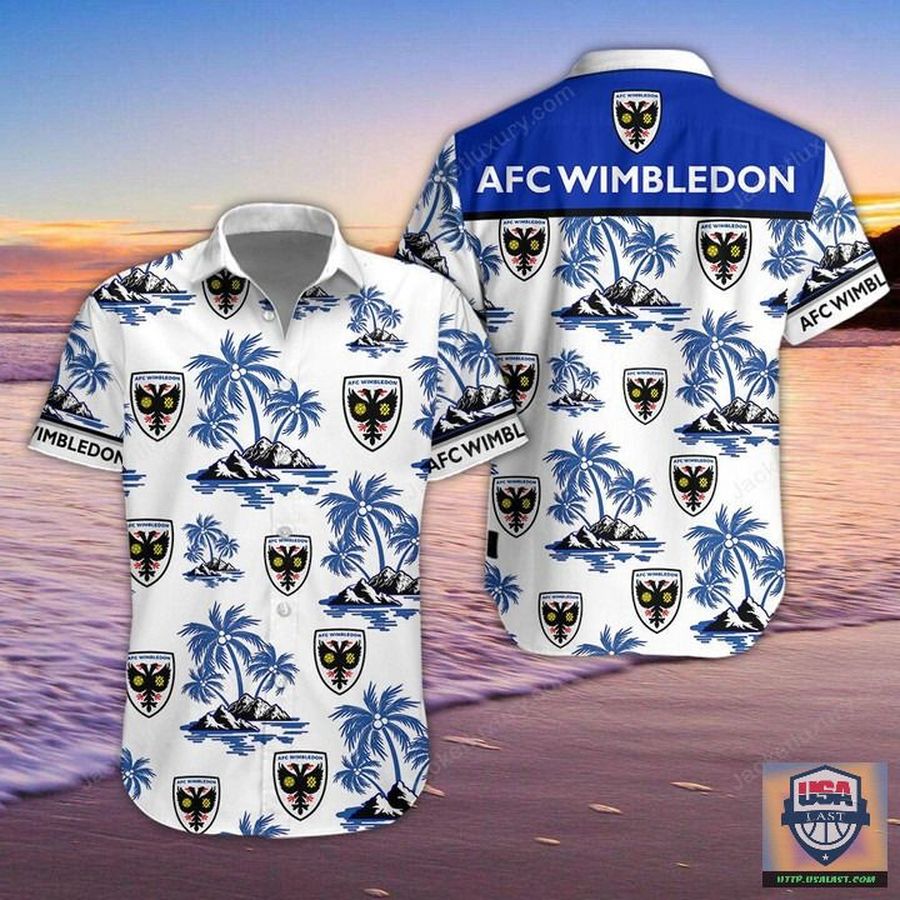 AFC Wimbledon FC Aloha Hawaiian Shirt Beach Short – Hothot