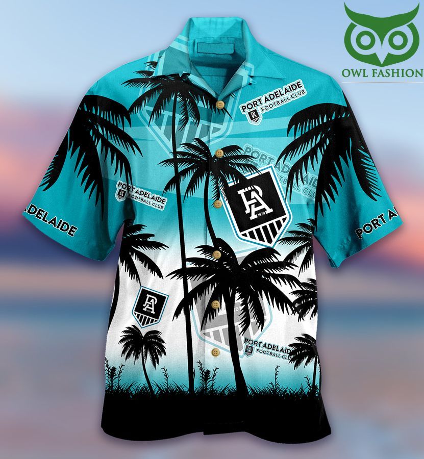 AFL Port Adelaide Power sea palm Hawaiian Shirt