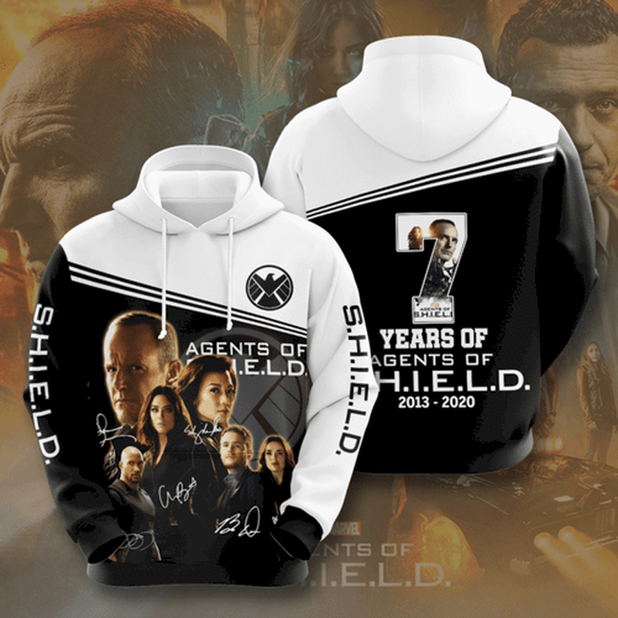 Agents Of SHILD Movie Character Anniversary 3D Hoodie Sweatshirt Zip.png