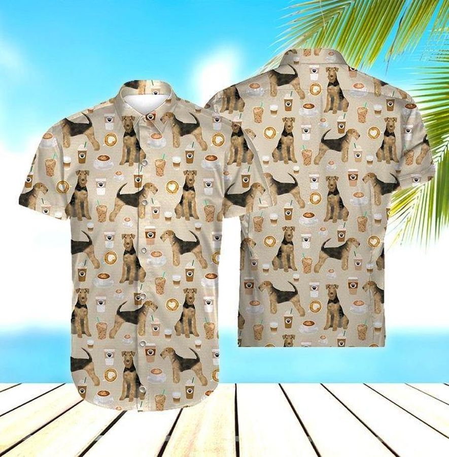 Airedale Terrier Hawaiian Shirt Pre10510, Hawaiian shirt, beach shorts, One-Piece Swimsuit, Polo shirt, funny shirts, gift shirts, Graphic Tee