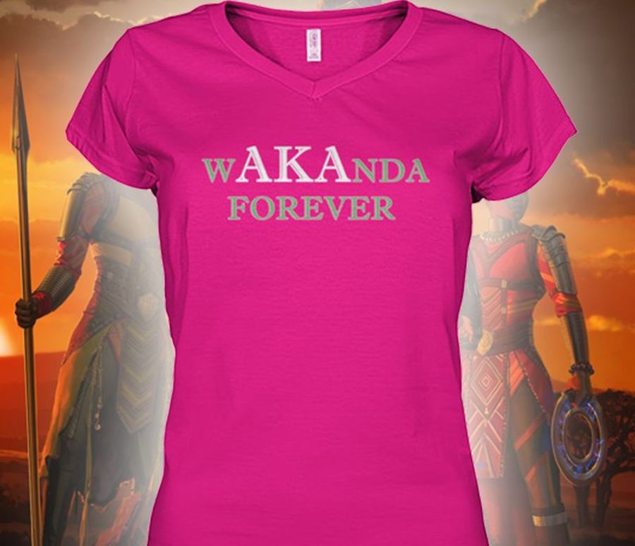 Aka Wakanda Forever T Shirt Pink A3 I6a99 Plus Size