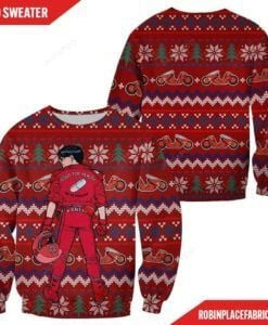 Akira Kaneda Akira Ugly Christmas Sweater All Over Print Sweatshirt