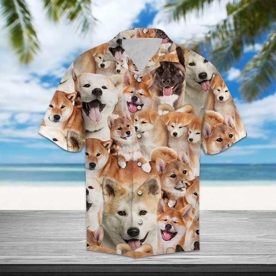 Akita Awesome Hawaiian Shirt Pre13741, Hawaiian shirt, beach shorts, One-Piece Swimsuit, Polo shirt, funny shirts, gift shirts, Graphic Tee