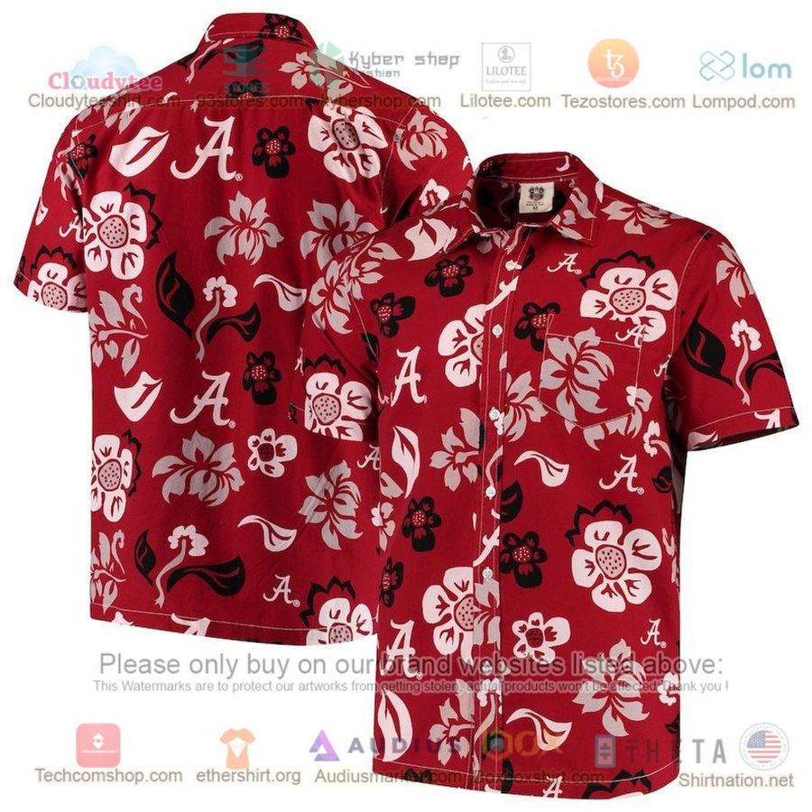 Alabama Crimson Tide Crimson Red Floral Hawaiian Shirt – LIMITED EDITION