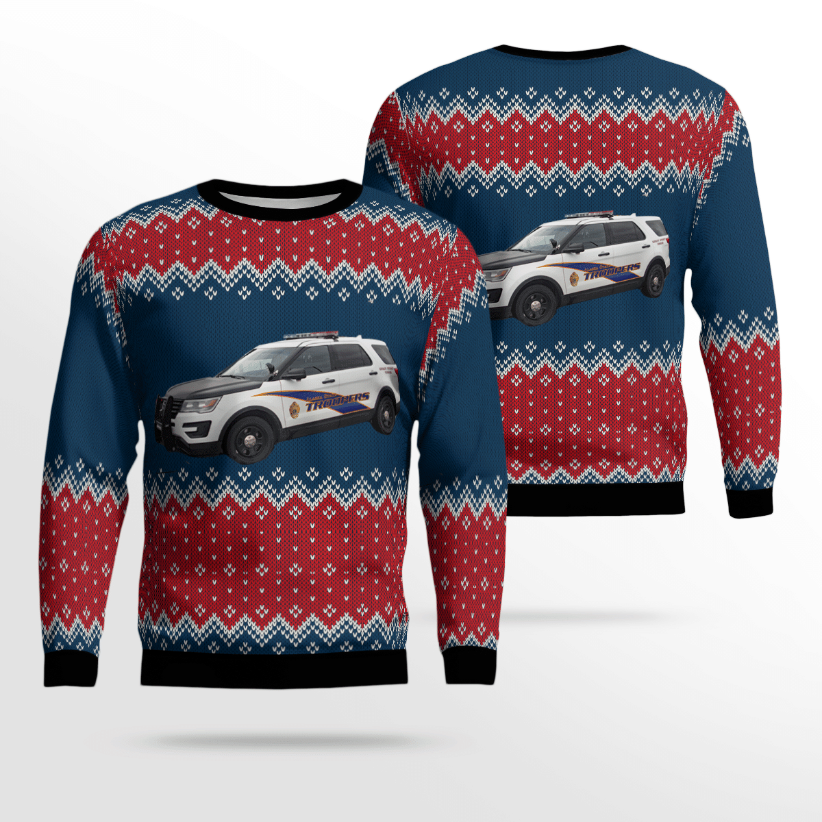 Alaska State Troopers Ford Ugly Christmas Sweater All Over Print