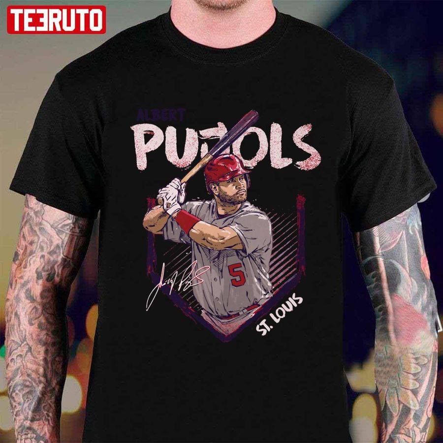 Albert Pujols Baseball Player Signed Fanart Unisex T-shirt