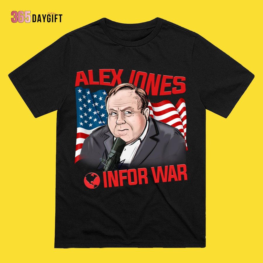 Alex Jones Infor War Flag USA Shirt