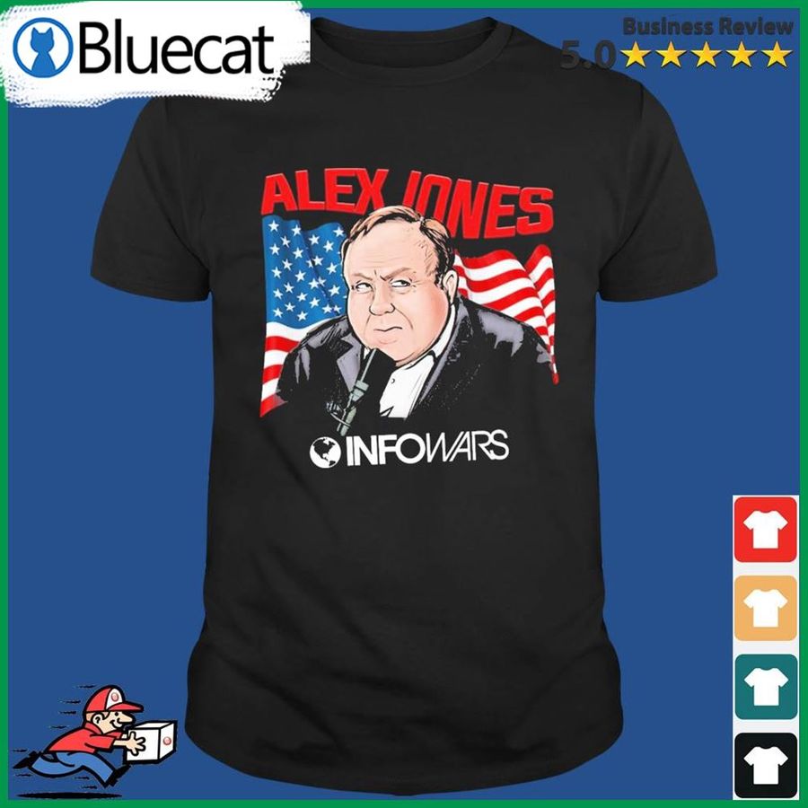 Alex Jones Infowar American Flag Shirt