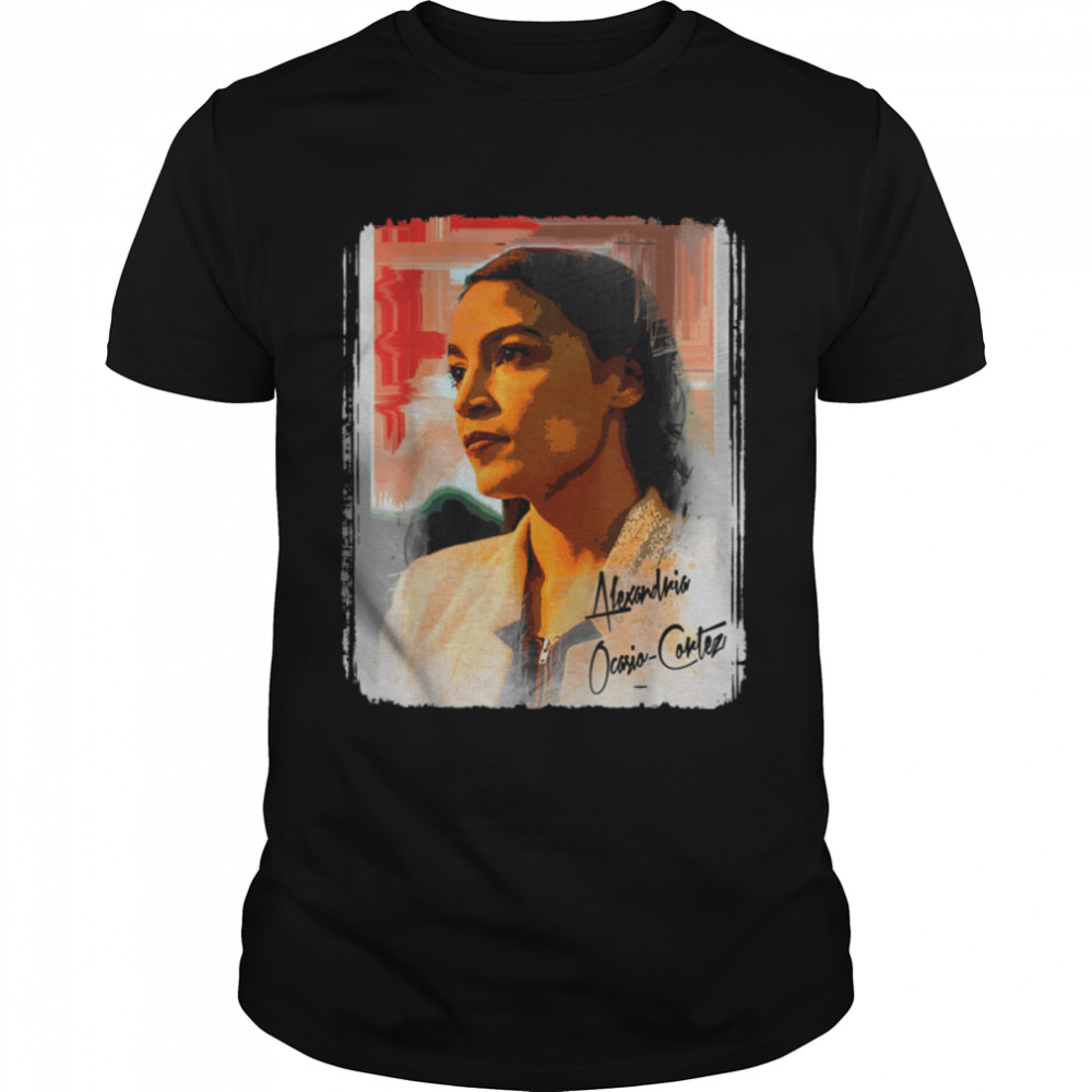 Alexandria Ocasio-Cortez Poster Design on a Shirt Cool T-Shirt B07SMLBQB1