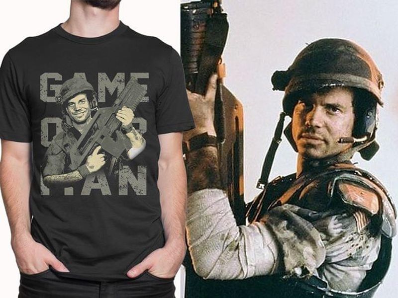 Ægte fortryde Giftig Aliens Movie Bill Paxton Game Over Man T Shirt S-6XL Mens And Women Clothing