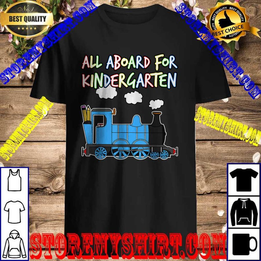 All Aboard For Kindergarten Steam Train T-Shirt