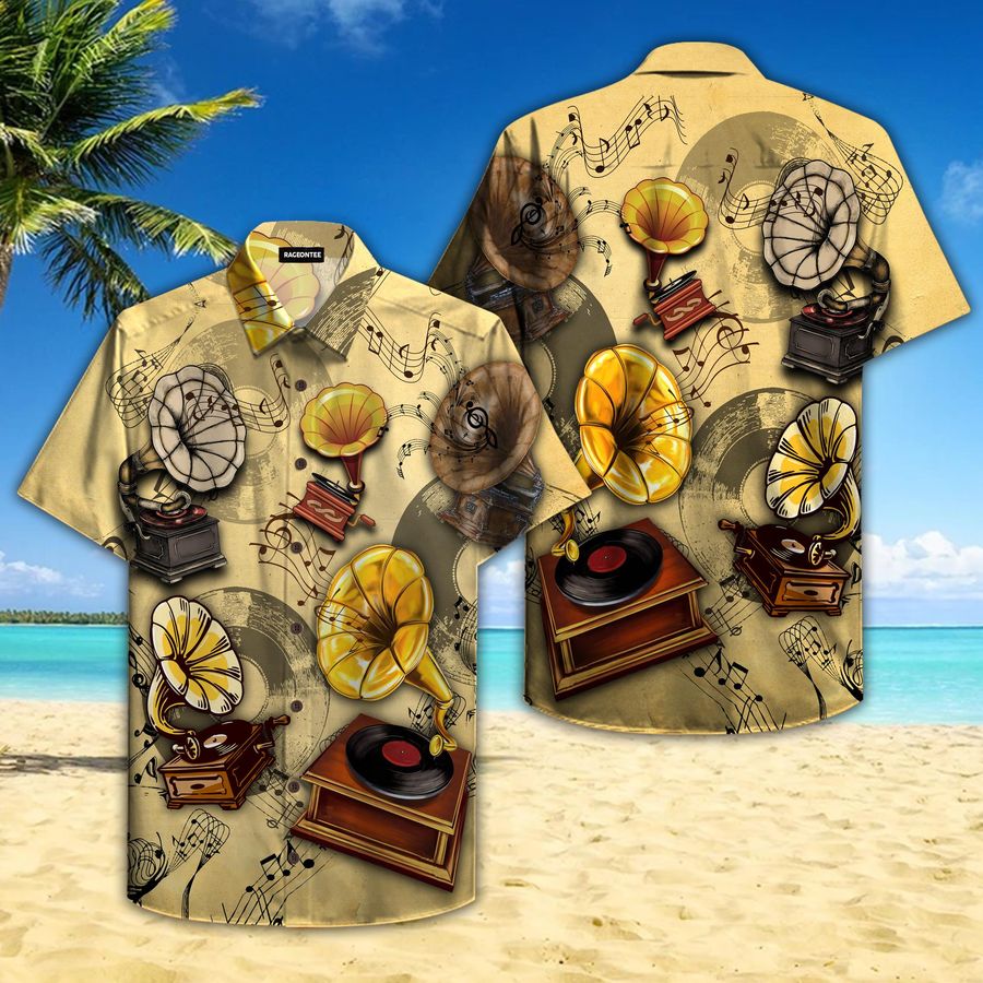All About Gramophone Vinyl Records Hawaiian Shirt Pre11042, Hawaiian shirt, beach shorts, One-Piece Swimsuit, Polo shirt, funny shirts, gift shirts