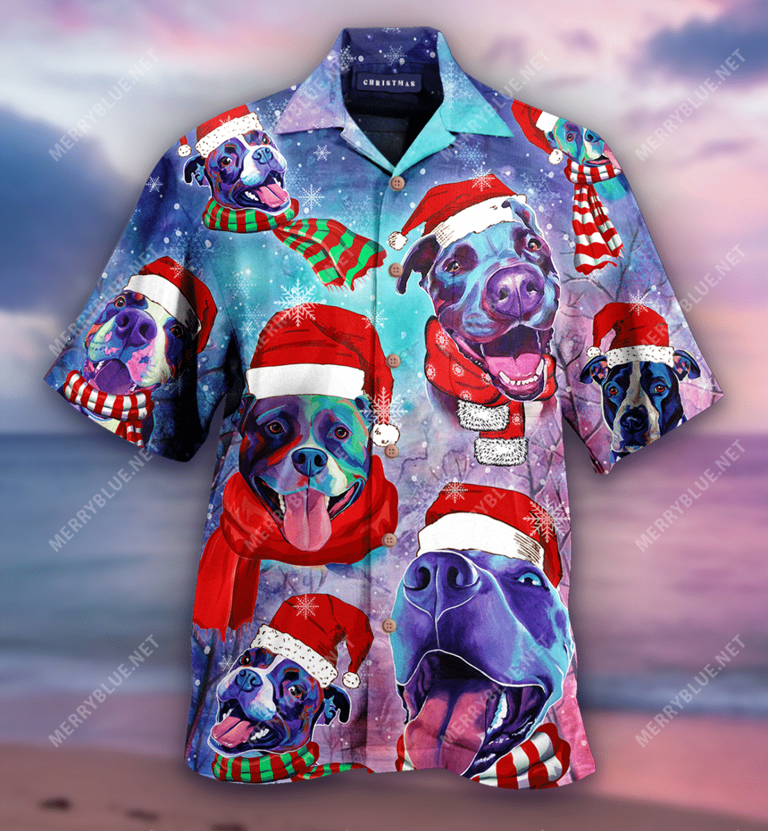 All I Want For Christmas Are Pit Bulls Unisex Hawaiian Shirt - 918