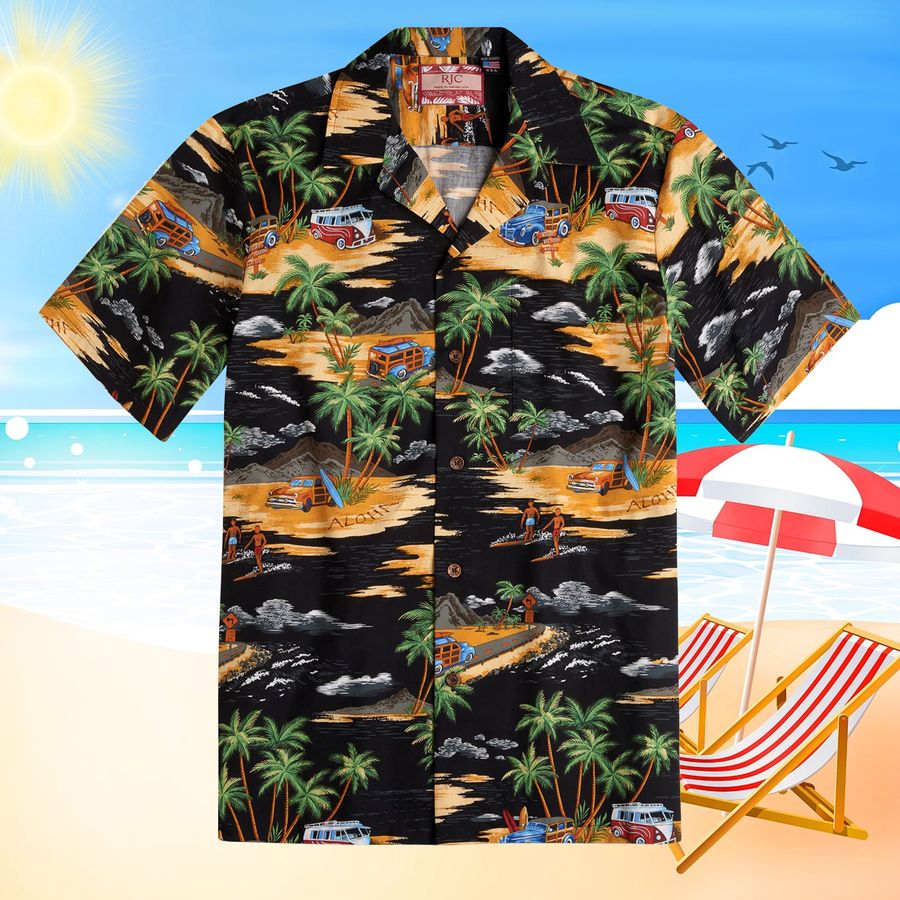 Aloha Black Hawaiian Shirt, Hibiscus Hawaiian Shirt, Aloha Beach Shirt, Summer Shirt, Button Downs Shirt, Shirt For Hawai Fans