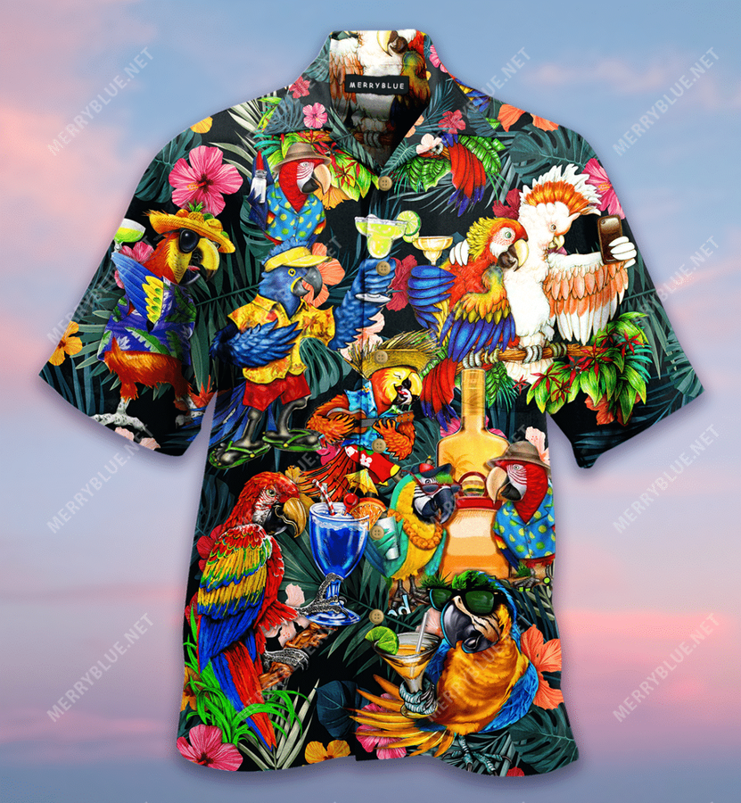 Aloha Parrot Unisex Hawaiian Shirt.png