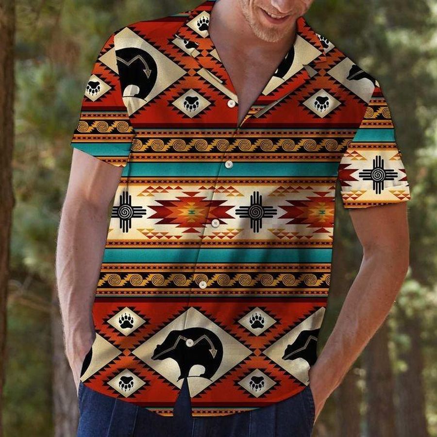 Amazing Native Bear Hawaiian Shirt Pre13650, Hawaiian shirt, beach shorts, One-Piece Swimsuit, Polo shirt, funny shirts, gift shirts, Graphic Tee