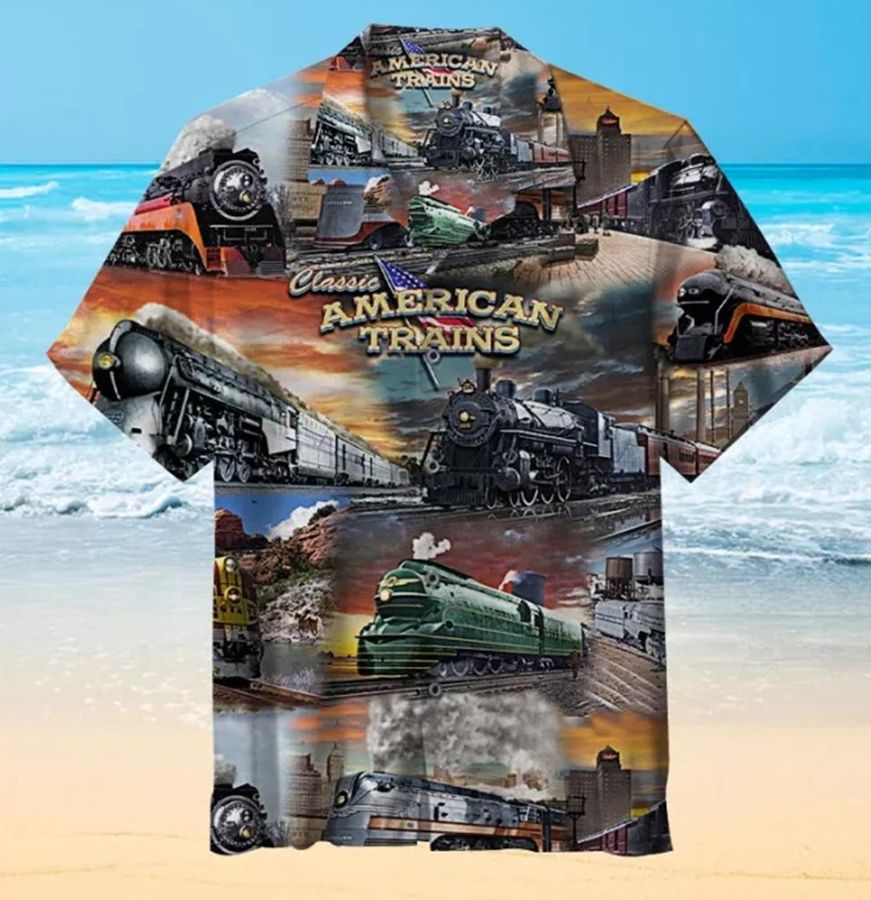 America Train Hawaiian Shirt