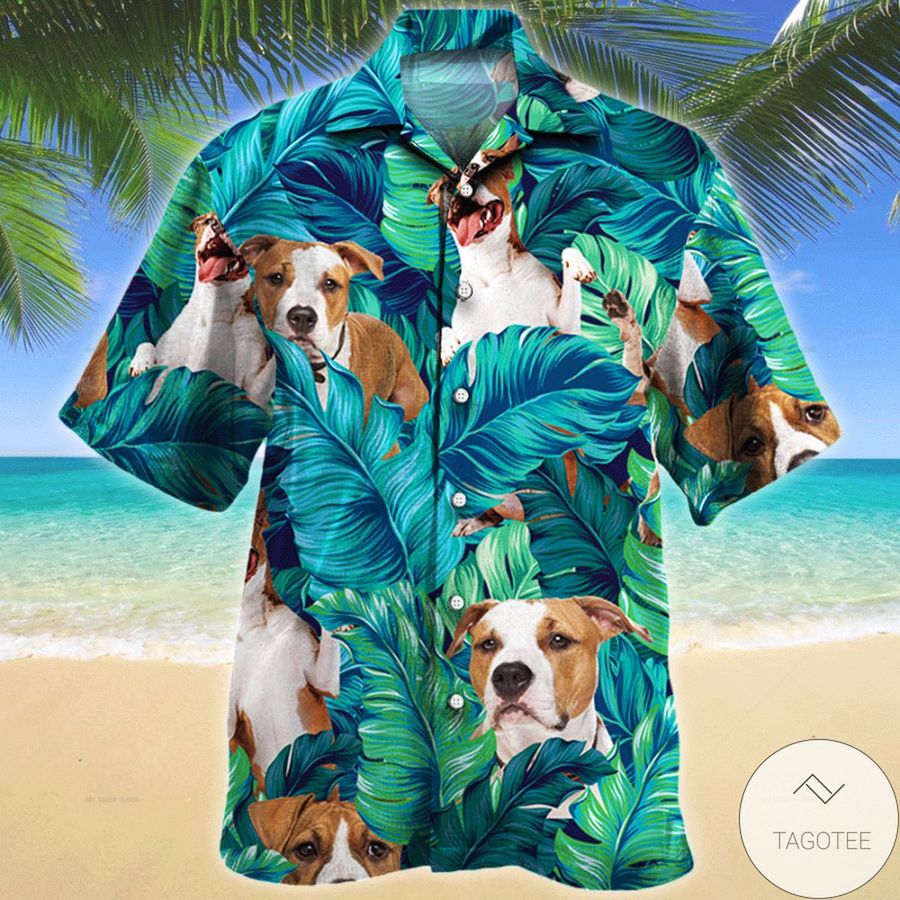 American Staffordshire Terrier Dog Lovers Gift Hawaiian Shirt